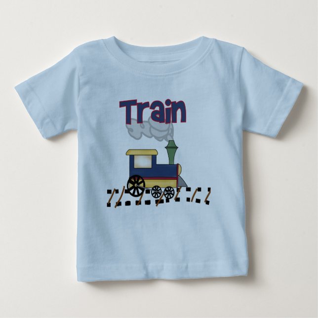 Zug auf Schiene Baby T-shirt (Vorderseite)