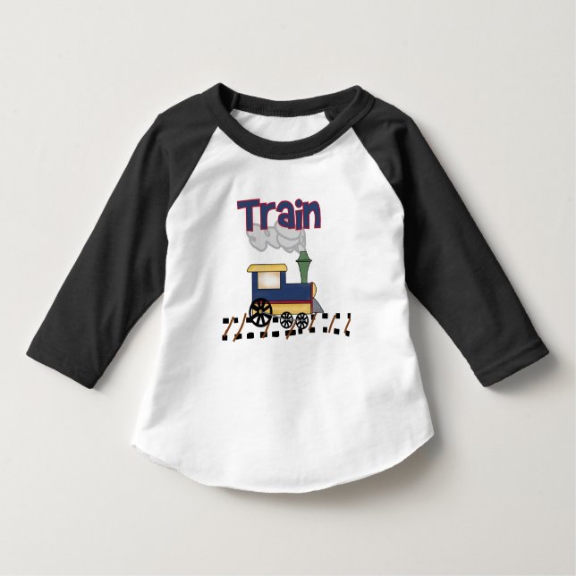 Zug auf Schiene T-Shirt (Vorderseite)