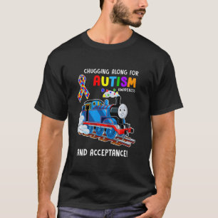 Zug Autismusrätsel Teil Kinder Familie Liebe T-Shirt