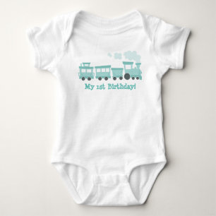 Zug-Auto-Geburtstags-Shirt Baby Strampler