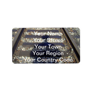 Zug-Bahn-Schatten Adressaufkleber