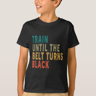 Zug bis der Gürtel schwarze, sonnige Vintage Tae w T-Shirt