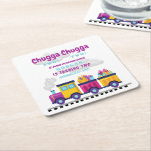 Zug Chugga Choo Cartoon Zweites Geburtstag