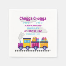 Zug Chugga Choo Cartoon Zweites Geburtstag