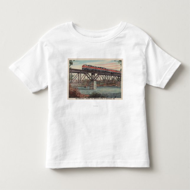 Zug-D Tippecanoe/kreuzenTippecanoe Fluss Kleinkind T-shirt (Vorderseite)