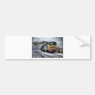 Zug Dampf Eisenbahn Steampunk Motor Schicksal Autoaufkleber