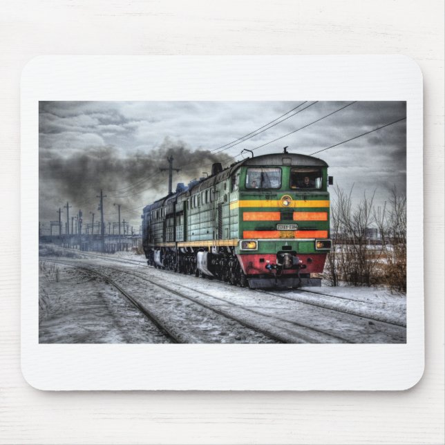 Zug-Dampf-Eisenbahn Steampunk Motor-Schicksal Mousepad (Vorne)
