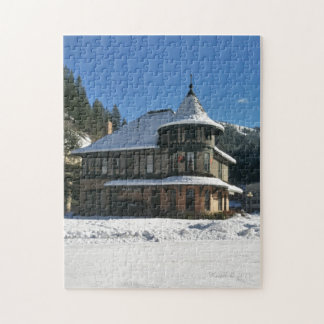 Zug-Depot Wallaces Idaho im Winter Puzzle