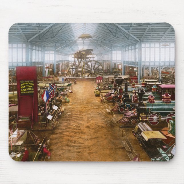 Zug - Der neue Zug riecht 1876 Mousepad (Vorne)