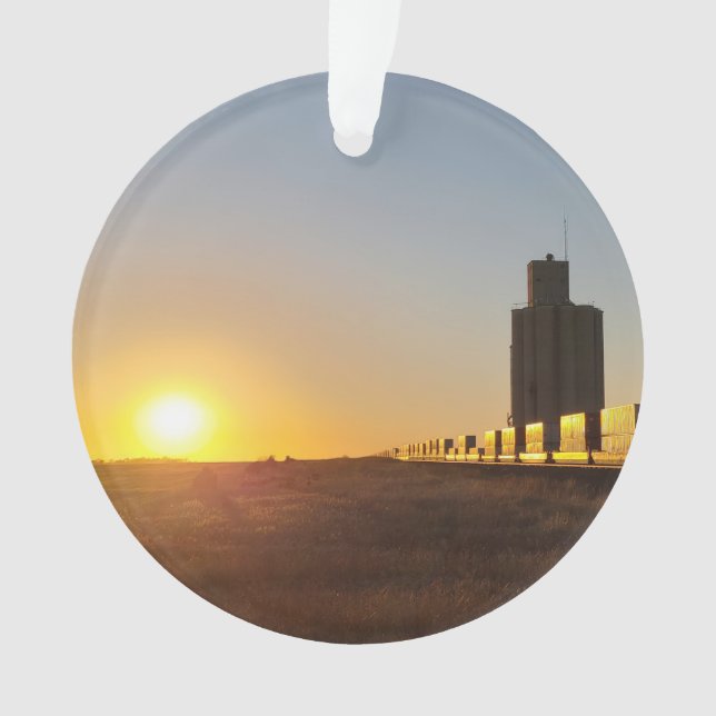 Zug durch einen Grain Elevator Ornament (Vorderseite)