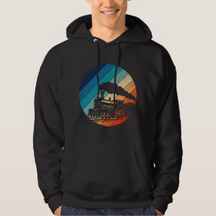Zug Eisenbahn Vintage Retro Lokomotive Alt Modell Hoodie