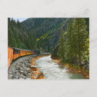 Zug entlang des Flusses Animas, Colorado