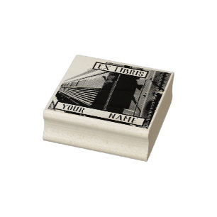 Zug ex Libris Buchzeichen Gummistempel