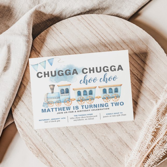 Zug Geburtstag Einladung Boy Transportation (Von Creator hochgeladen)