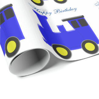 Zug Geburtstag Geschenkpapier