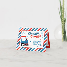 Zug Geburtstagsparty Decke Chugga Chugga zwei zwei Dankeskarte