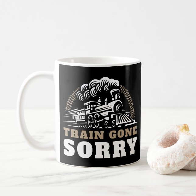 Zug Gone Sorry Coffee Tasse (Mit Donut)