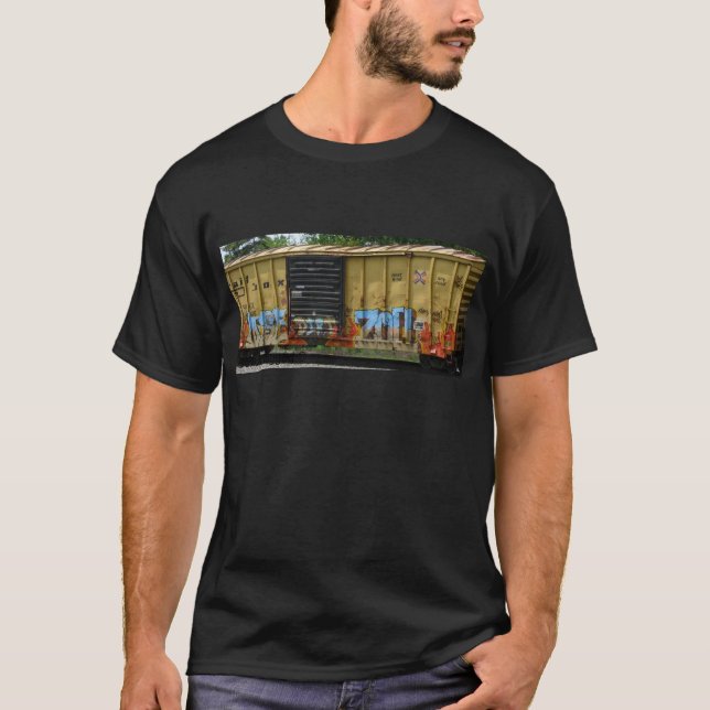 Zug-Graffiti T-Shirt (Vorderseite)