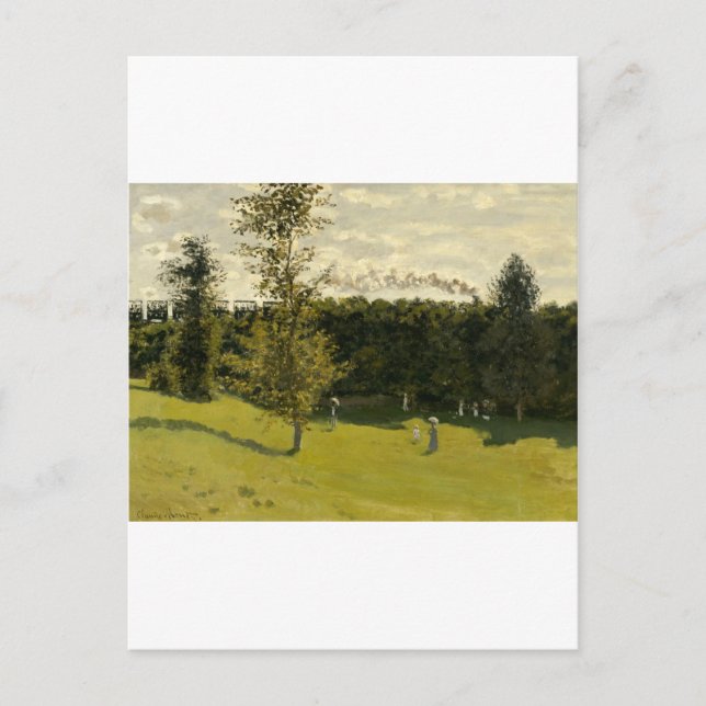 Zug im ländlichen Raum (1870) Postkarte (Vorderseite)