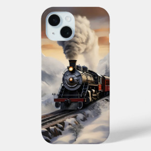 Zug in den schneebedeckten Bergen Case-Mate iPhone Hülle