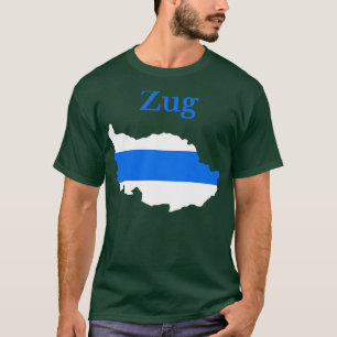 Zug Kanton Karte Schweiz T-Shirt