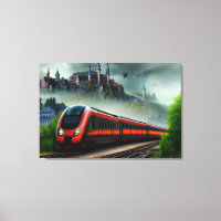 Zug Leinwanddruck
