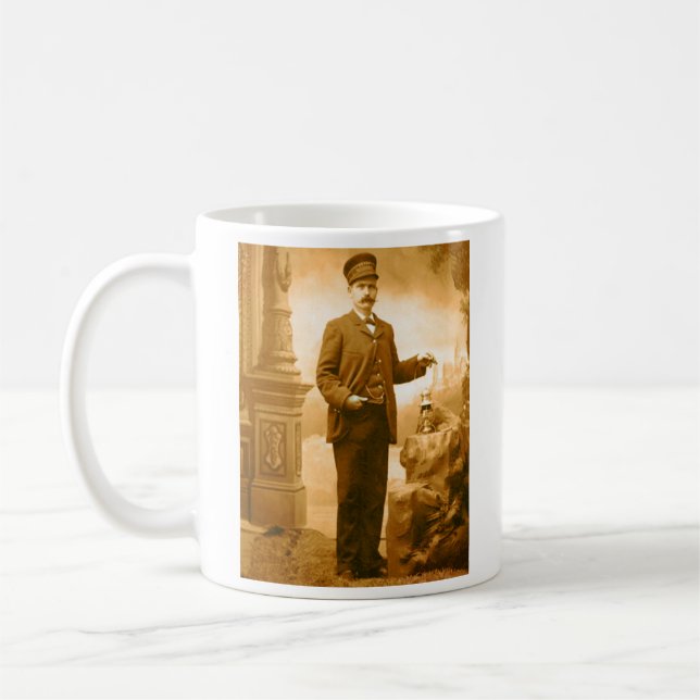 Zug-Leiter-Kaffeetasse Tasse (Links)