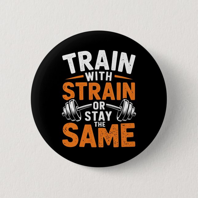 Zug mit Stamm - Fitness Bodybuilding Gewicht Button (Vorderseite)