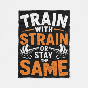 Zug mit Stamm - Fitness Bodybuilding Gewicht Fleecedecke