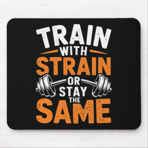 Zug mit Stamm - Fitness Bodybuilding Gewicht Mousepad