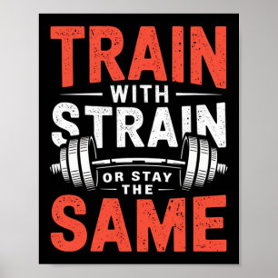 Zug mit Zug - Bodybuilding der Fitness Poster