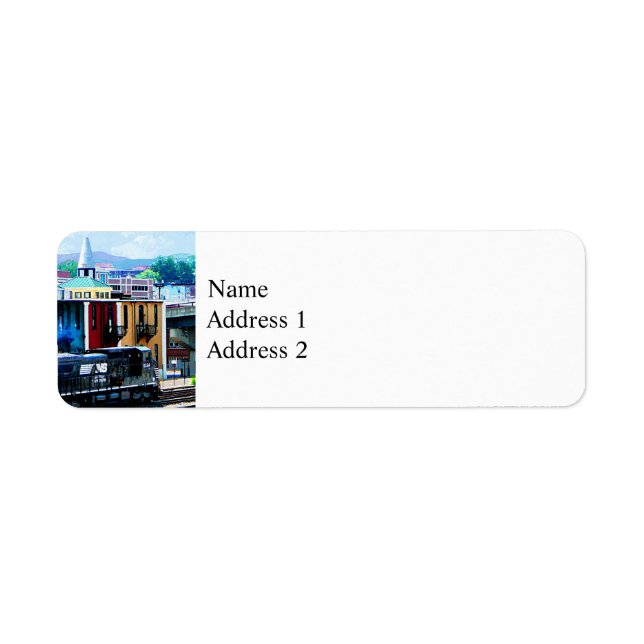 Zug mit zwei Lokomotiven Roanoke, VA (Vorne)