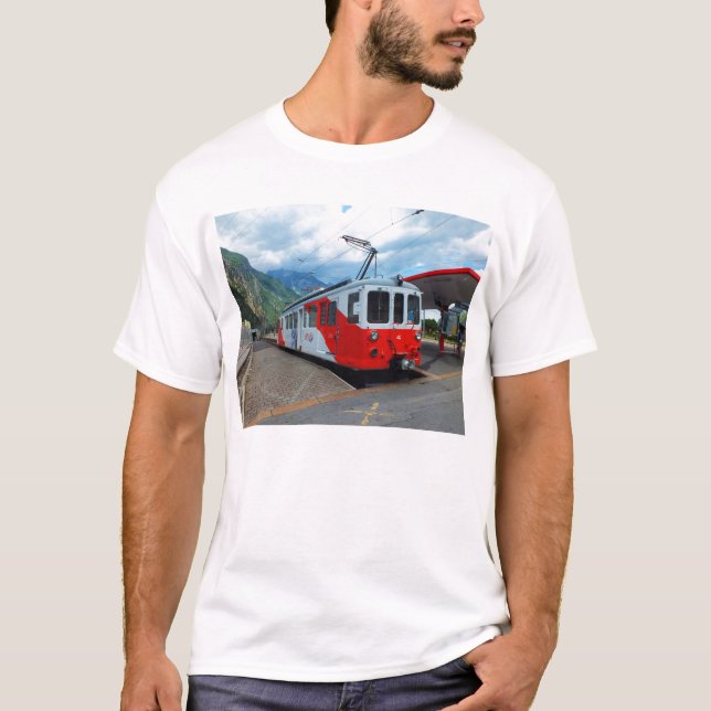Zug nach Chamonix T-Shirt (Vorderseite)