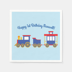Zug Niedlich Choo-Choo 1. Geburtstag Party Thema Serviette