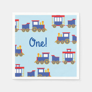 Zug Niedlich Choo-Choo 1. Geburtstag Party Thema Serviette