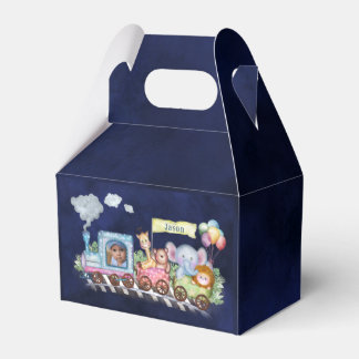 Zug niedliches Foto Aquarell Gefälligkeitsbox Geschenkschachtel