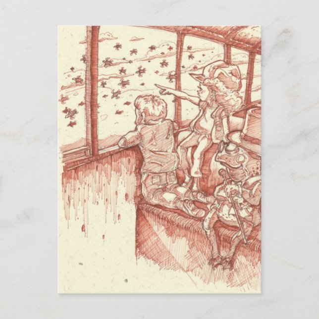 Zug Postkarte (Vorderseite)