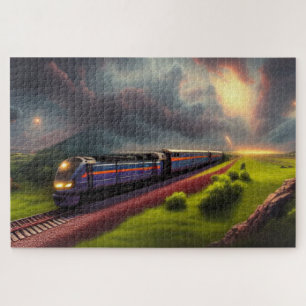 Zug-Puzzle Puzzle