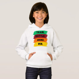 Zug, Schlacht, Grind, gewinnen motivierend Slogan Hoodie