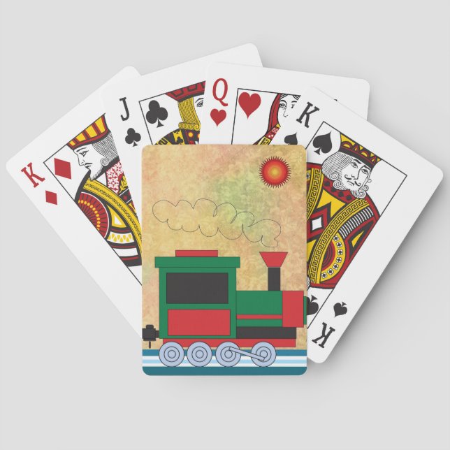 Zug Spielkarten (Rückseite)