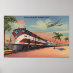 Zug - Streamlining durch Florida Poster