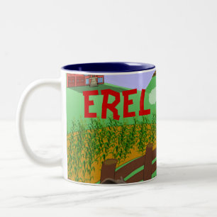 Zug-Tasse - personalisiert Zweifarbige Tasse