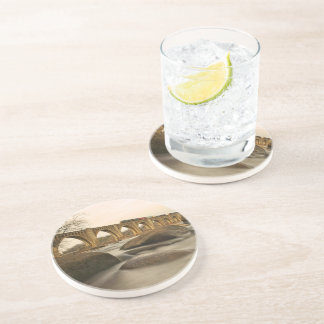 Zug über James River Getränkeuntersetzer