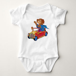 Zug und Auto Baby Strampler