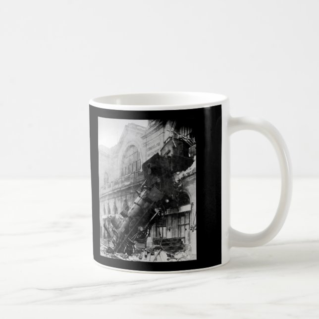 Zug-Wrack bei Montparnasse, Eisenbahn-Desaster Tasse (Rechts)
