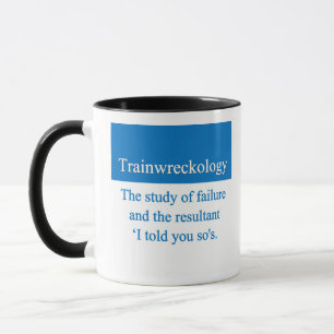 Zug-Wrack-Tasse Tasse