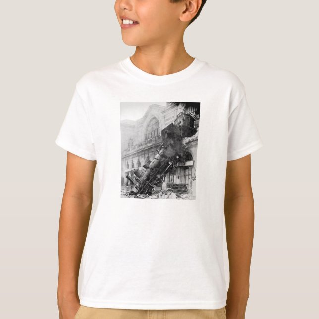 Zug Wreck! Vintage Dampflokomotive T-Shirt (Vorderseite)