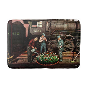 Zug-Yard-Blumen-Garten durch Stevan Dohanos Badematte