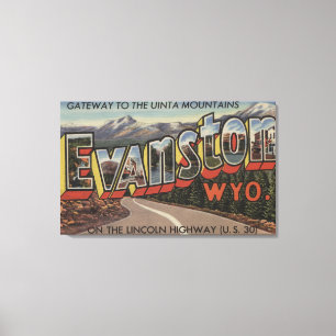 Zugang zu den Uinta Bergen - Evanston, WY Leinwanddruck