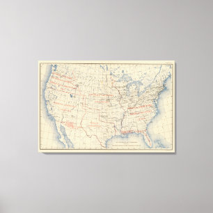 Zugänge 1 von Gebiet 2 Leinwanddruck